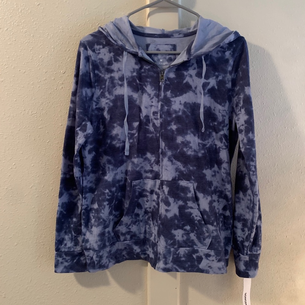 Tie dye zip up